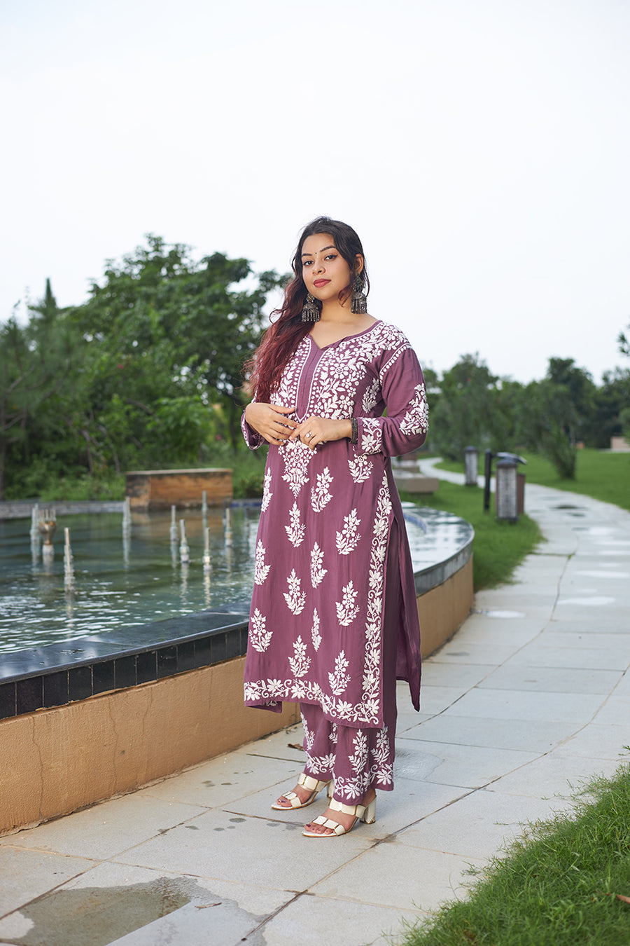 Tarana Premium Chikankari Kurti Pallazo Set