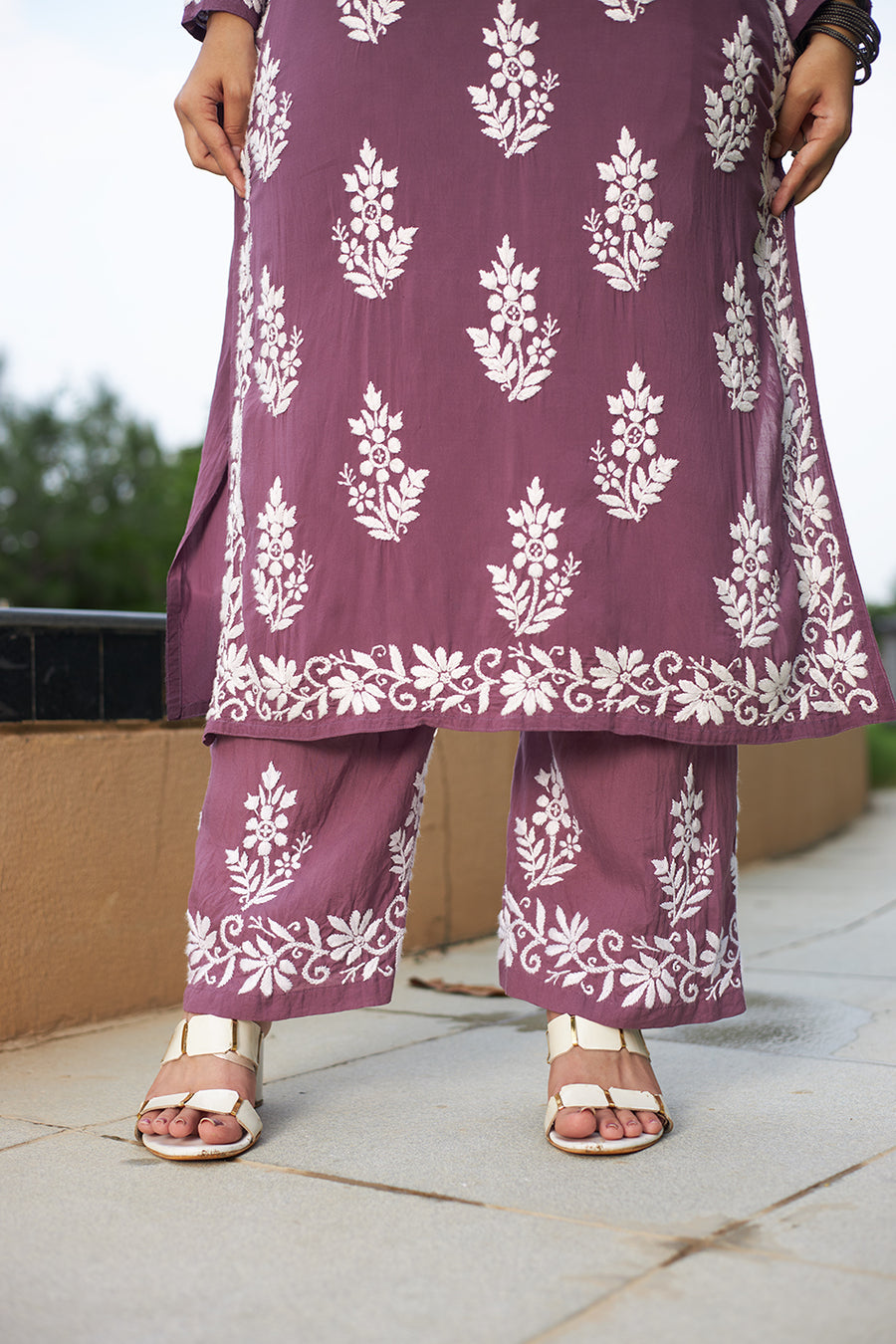 Tarana Premium Chikankari Kurti Pallazo Set