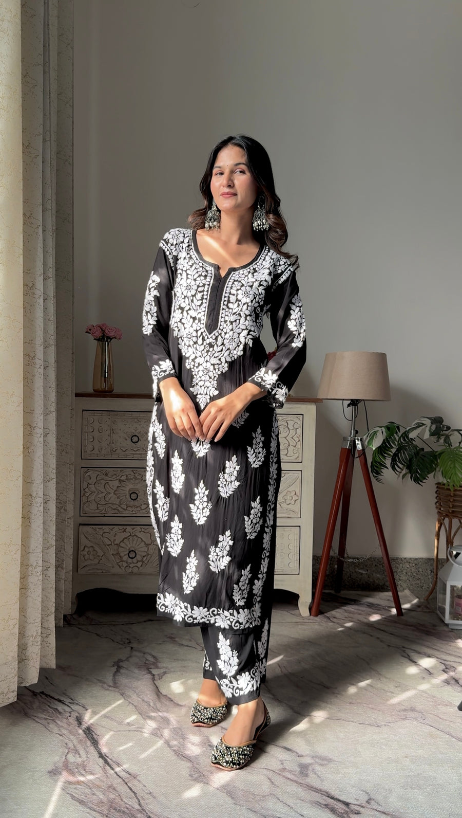 Tarana Premium Chikankari Kurti Pallazo Set