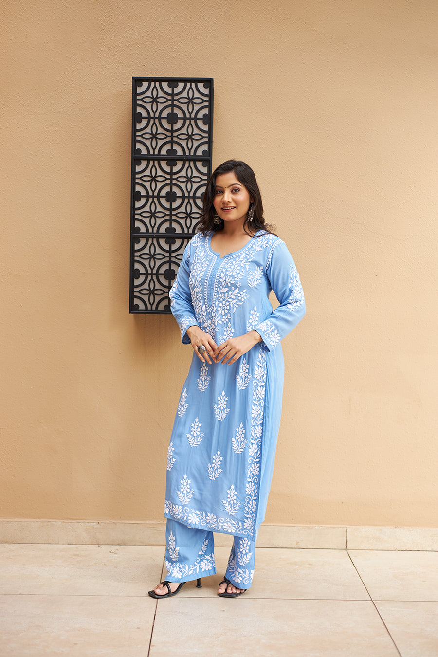 Tarana Premium Chikankari Kurti Pallazo Set
