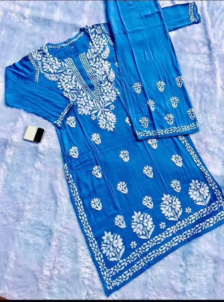Daniya Premium Chikankari Modal Co-ord Sets
