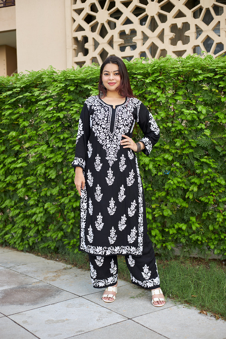 Tarana Premium Chikankari Kurti Pallazo Set