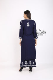 Lali Modal Chikankari Kurti Set