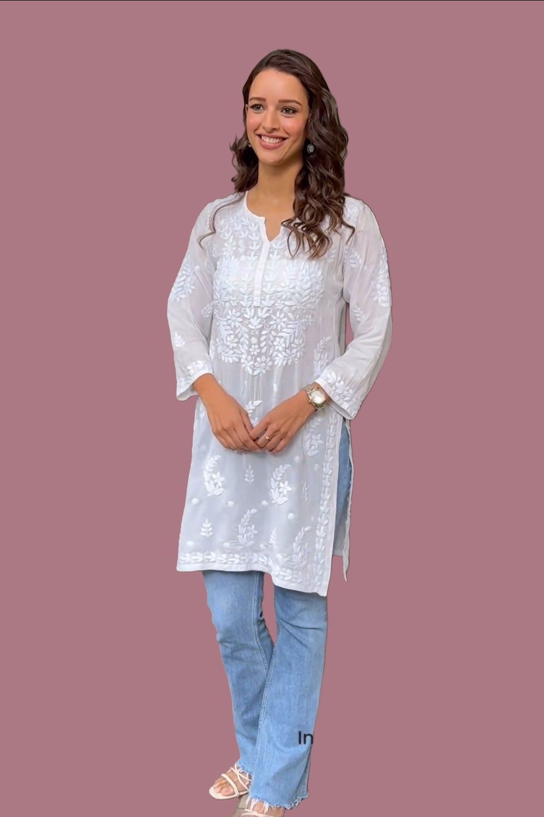 Buy Trendy White Cotton Printed Short Kurti For Women Online In India At  Discounted Prices