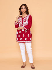 Aabha Premium Modal Chikankari Top