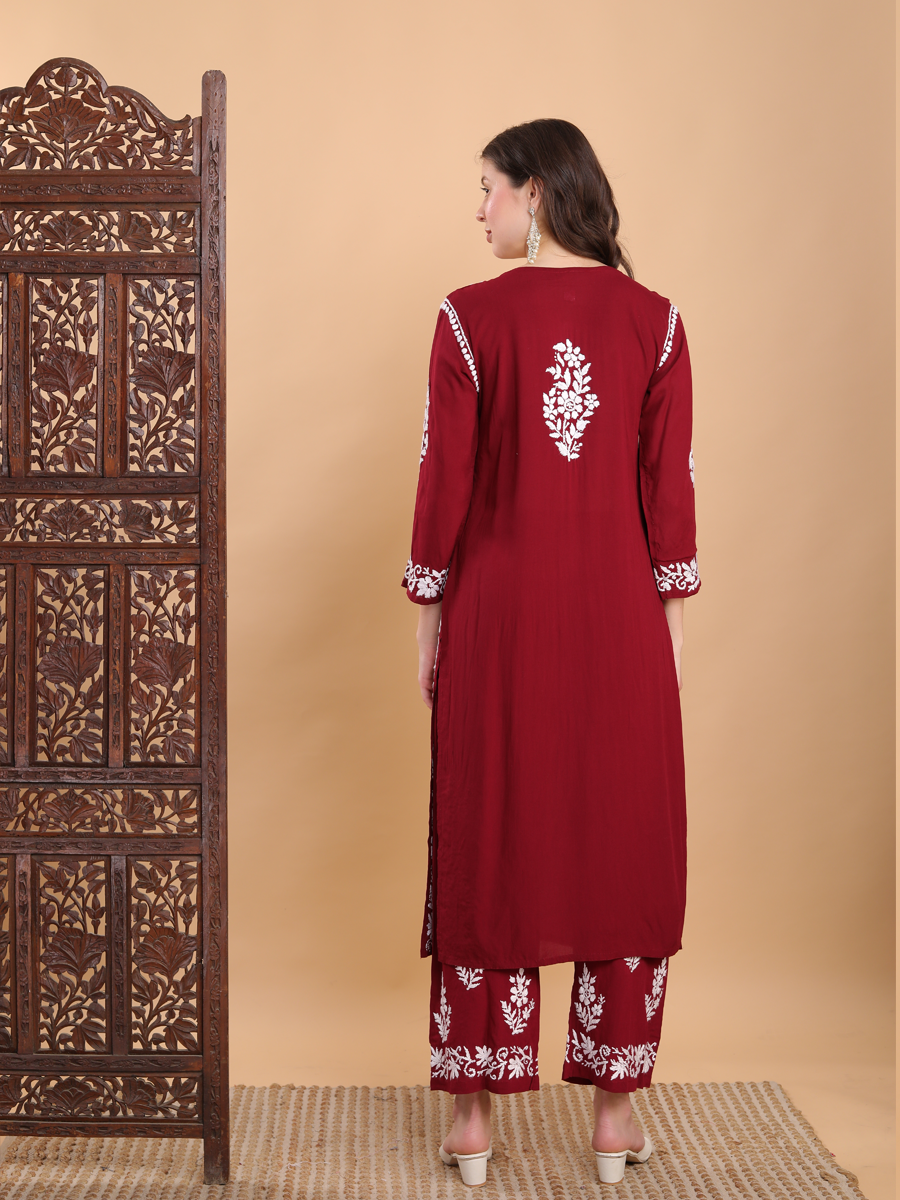 Tarana Premium Chikankari Kurti Pallazo Set