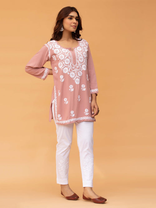 Aabha Premium Modal Chikankari Top