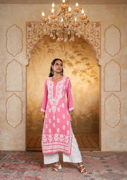Bela Modal Chikankari Long Kurta