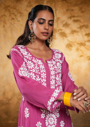 Bela Modal Chikankari Long Kurta