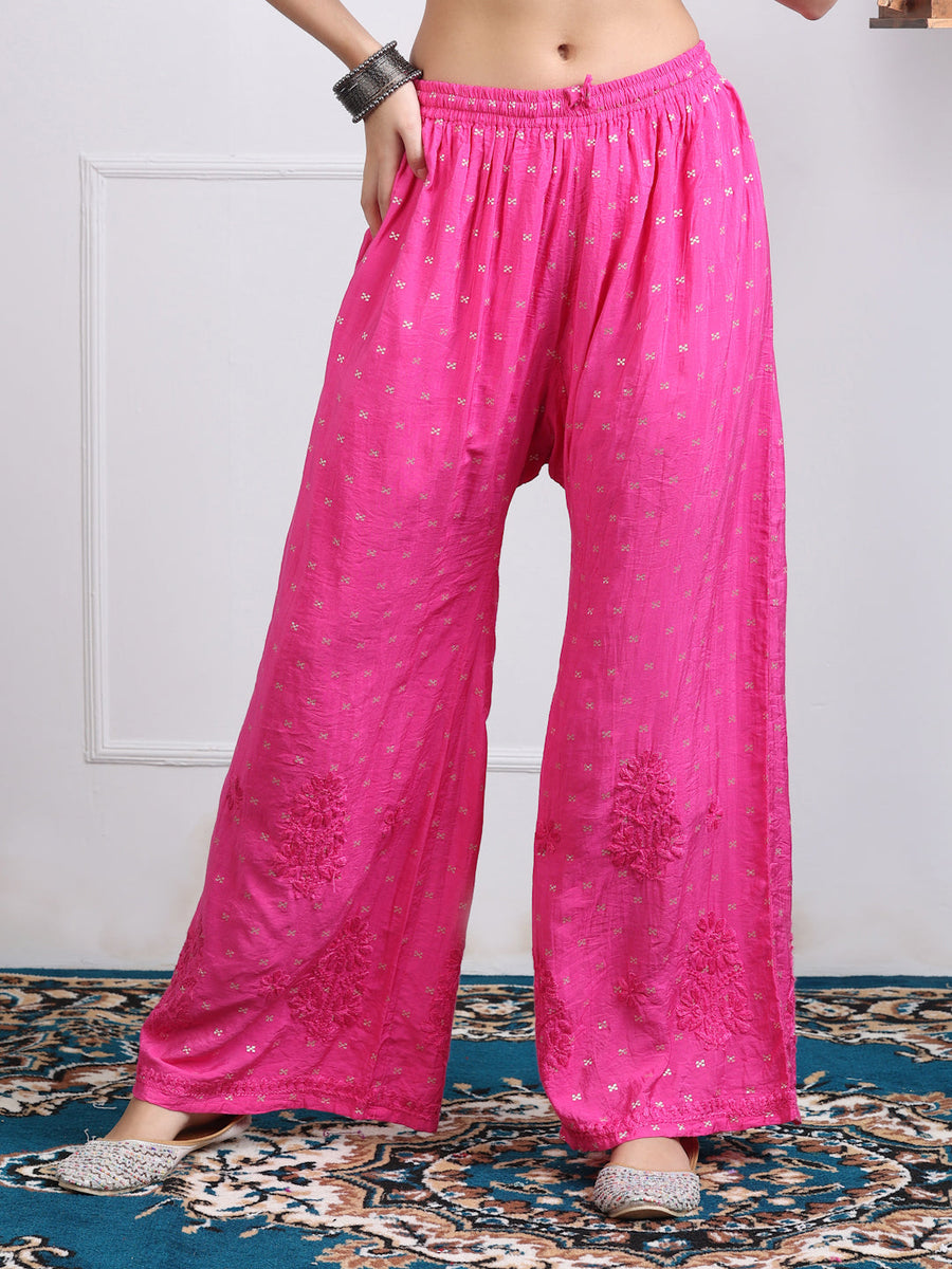 Sona Chanderi Dyed Kurti Set