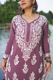 Tarana Premium Chikankari Kurti Pallazo Set