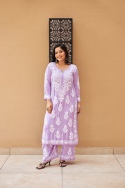 Tarana Premium Chikankari Kurti Pallazo Set