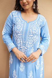 Tarana Premium Chikankari Kurti Pallazo Set