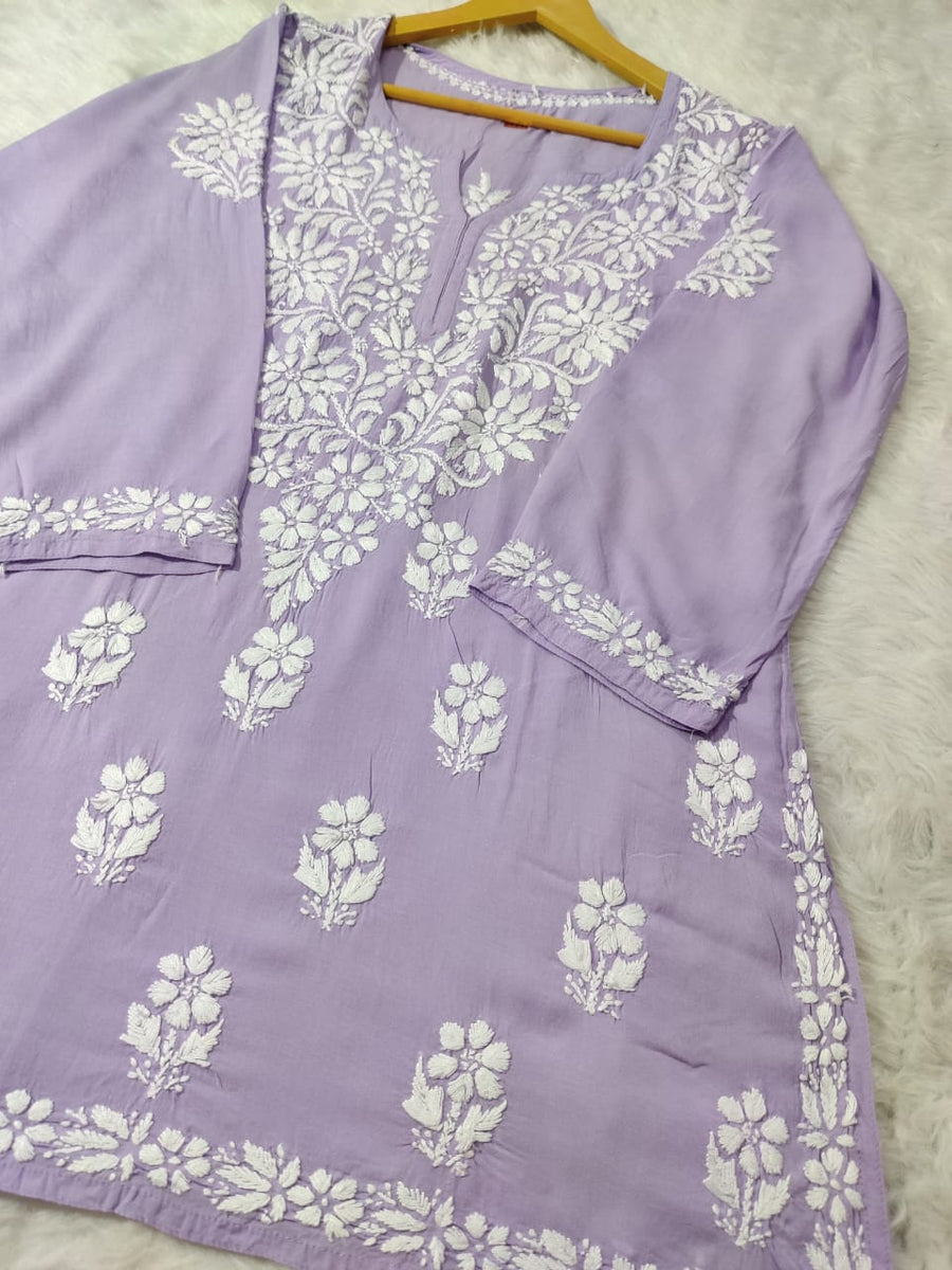 Aabha Premium Modal Chikankari Top