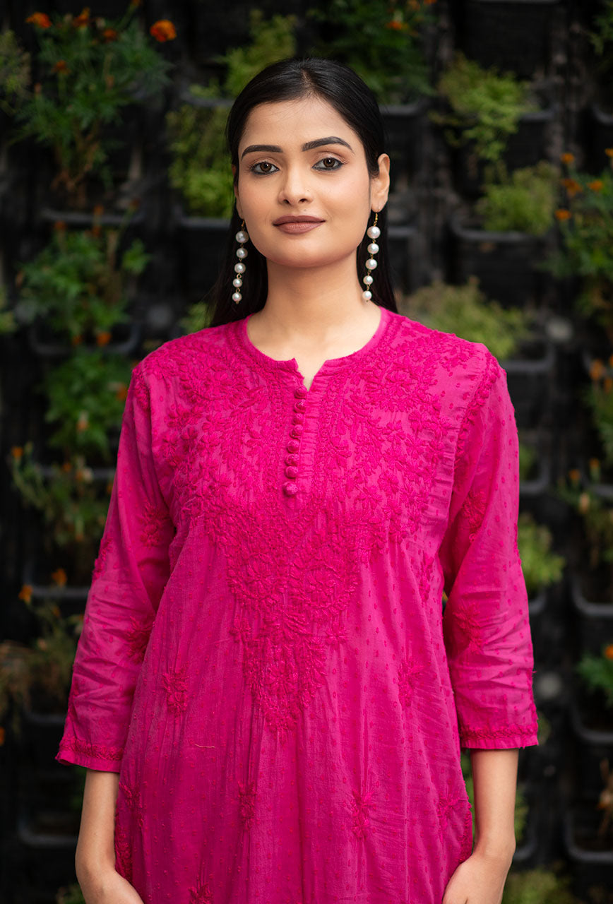 Hayat Chikankari Kurti Set