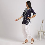 Aafri Rayon Chikankari Short Top