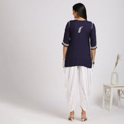 Aafri Rayon Chikankari Short Top