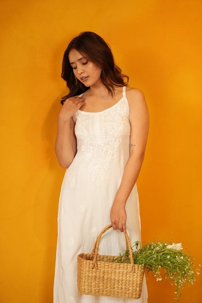 Hania Strappy Noodle Kurti Pallazo Set