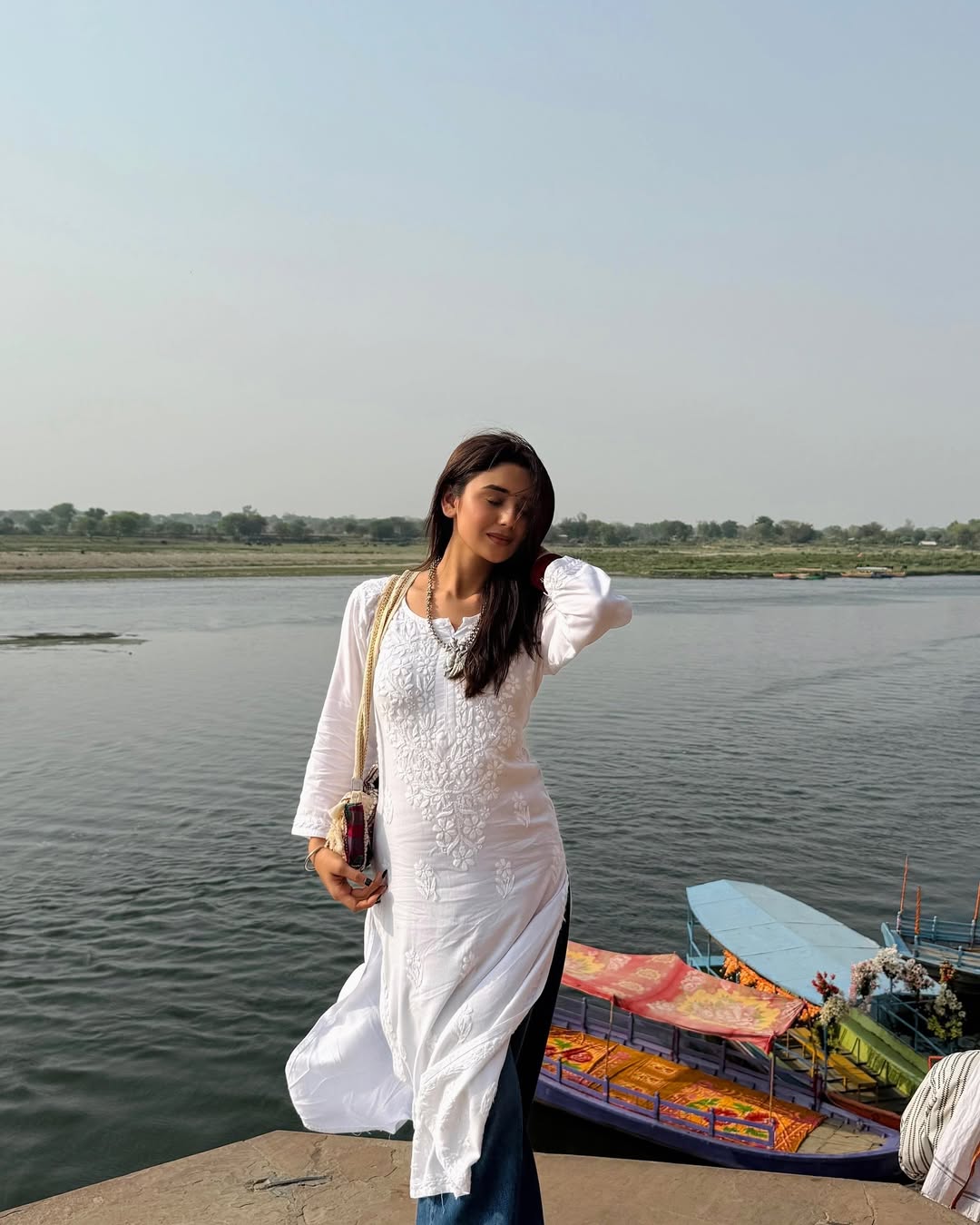Palak Modal Chikankari Kurti