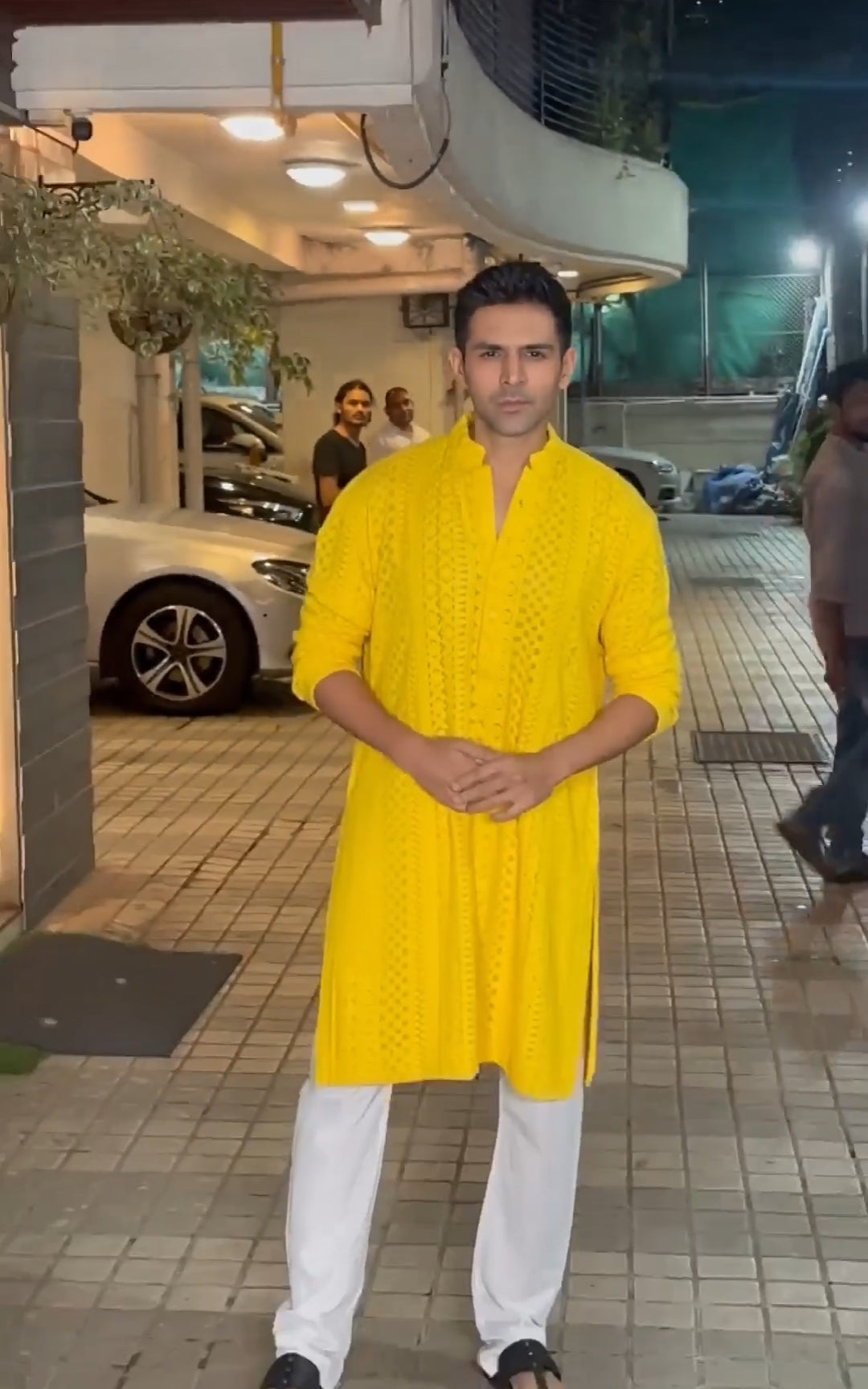 Kurta & Pyjama For Mens Yellow