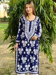 Rose Modal Premium Chikankari Kurti