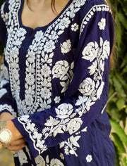 Rose Modal Premium Chikankari Kurti