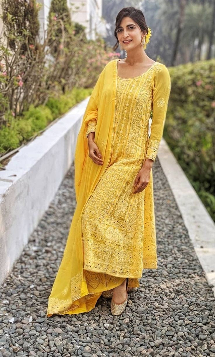 Green Heavy Fully Floral Designer Sequence Work Anarkali Suit - Indian Heavy  Anarkali Lehenga Gowns Sharara Sarees Pakistani Dresses in  USA/UK/Canada/UAE - IndiaBoulevard