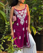 Anushka Noodle Chikankari Kurti