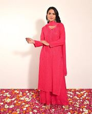 Nagma Premium Chikankari Mukaish Viscose Set