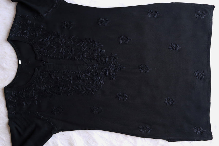 Vibha Ombre Chikankari Short Top